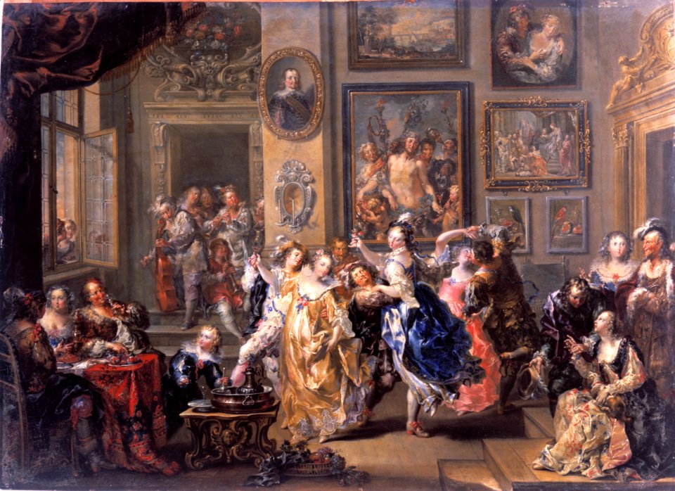 Genrebild. Oljemålning på koppar - Skoklosters slott - 65039