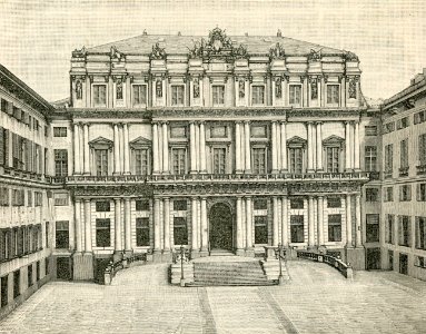 Genova Palazzo Ducale xilografia