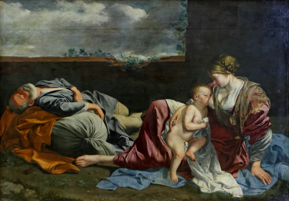 Gentileschi - Le Repos de la Sainte Famille pendant la fuite en Égypte 02