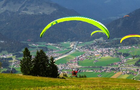 Paraglider wheelchair courage