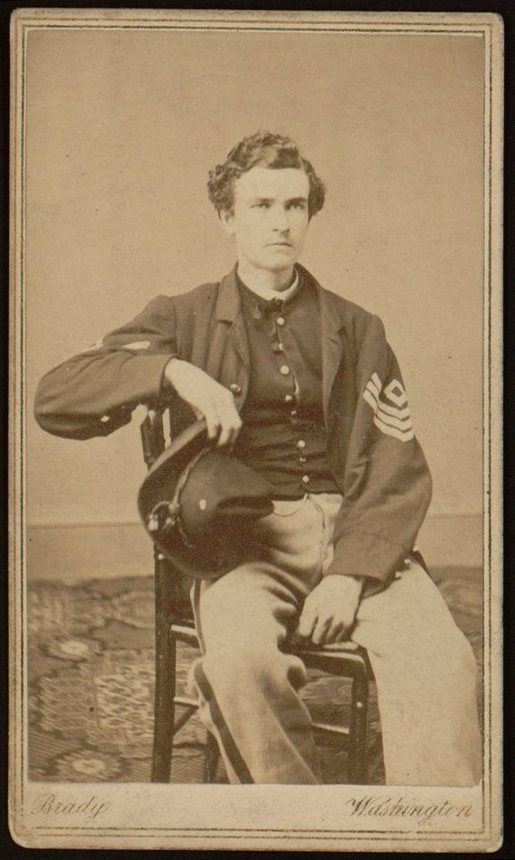Geo. B. Field, three-quarter length studio portrait, sitting in chair, facing slightly right, wearing military uniform) - Brady, Washington LCCN91481011