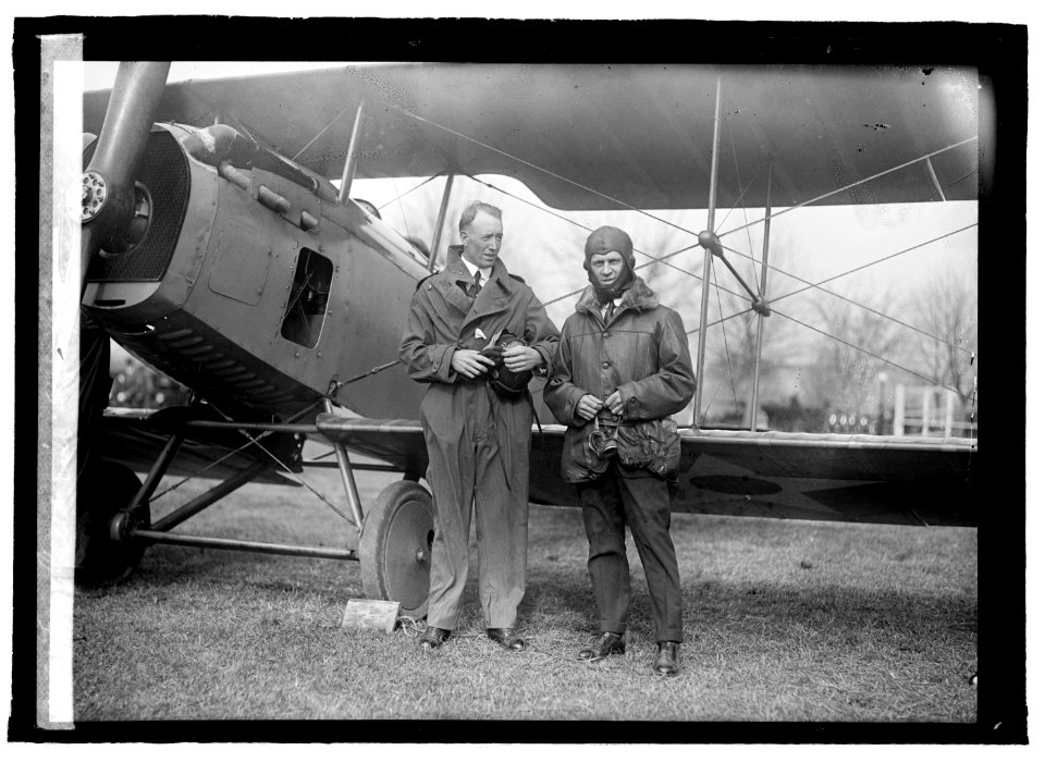 Geo. Creel in aeroplane LCCN2016821830