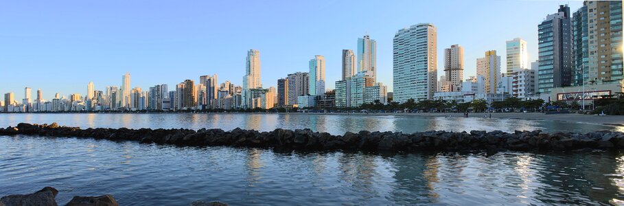 City beach panorama