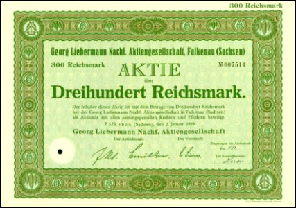 Georg Liebermann Nachf. AG 1929 photo