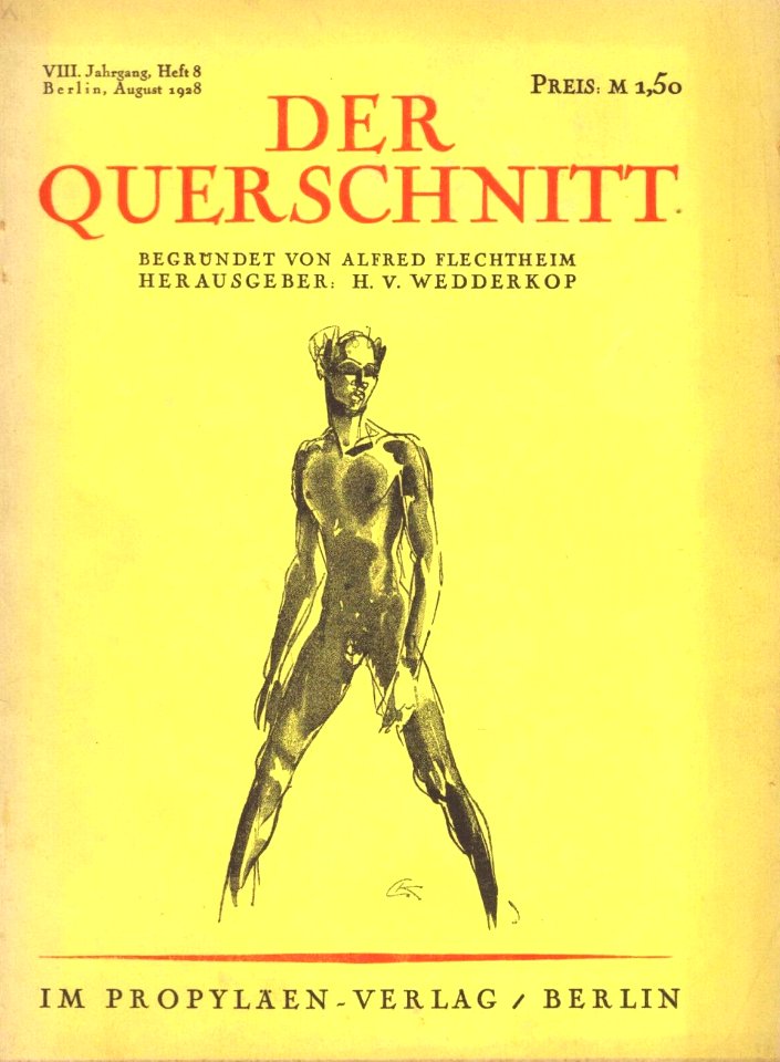 Georg Kolbe - Der Querschnitt, August 1928