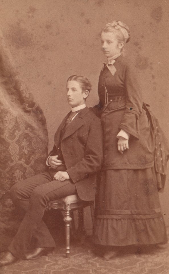 Georg von Rode mit Schwester
