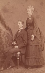 Georg von Rode mit Schwester