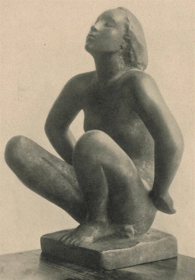 Georg Kolbe - Kleine Sitzende (Kleinbronze), 1919