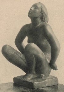 Georg Kolbe - Kleine Sitzende (Kleinbronze), 1919