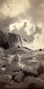 George Barker, People on snow, American Falls ppmsca.11768