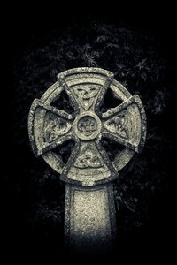 Graveyard celtic stone photo
