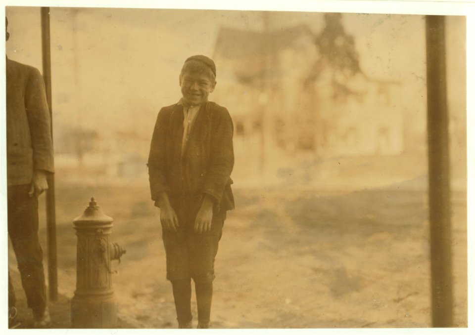 George Cartwright, 401 North Laurel St., Bridgeton, N.J., is out of School. Hangs around the Cumberland Works looking for job. Says he is 14 years old now (questionable) and has worked off LOC nclc.01240