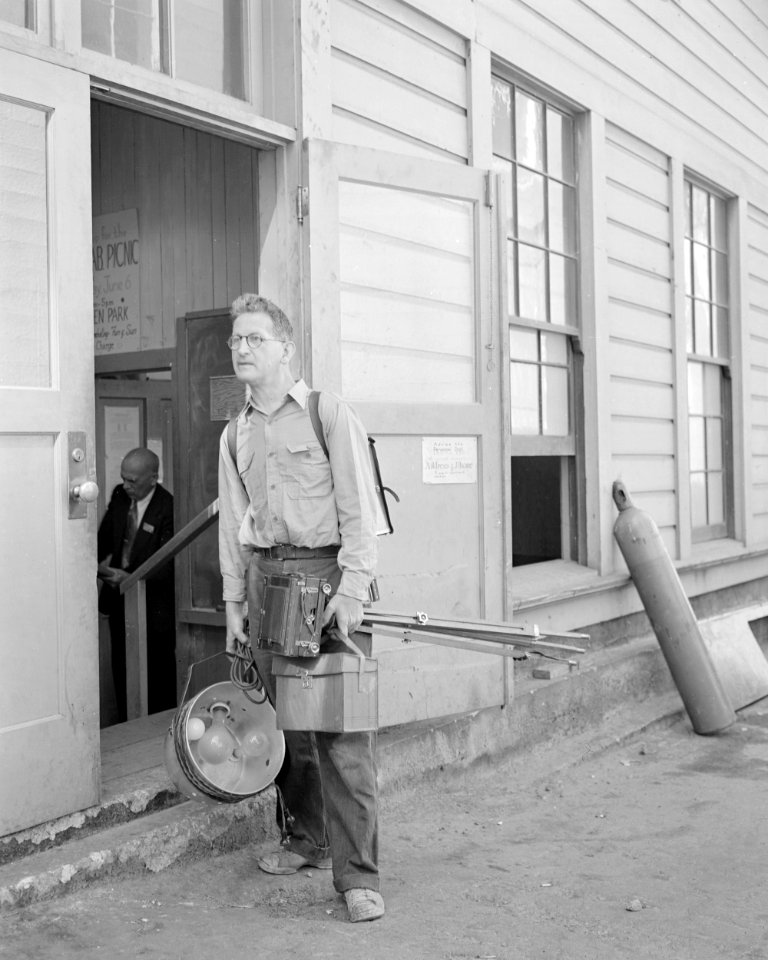 George Cedric Wright, Radiation Laboratory photographer and mentor and close friend to Ansel Adams - NARA 22118110