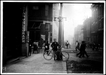 George Christopher, Postal Tel. 14 years old. Been at it over 3 years. Does not work nights. Nashville, Tenn. - NARA - 523338 photo