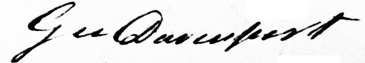 George Davenport Signature