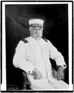 George Dewey, three-quarter length portrait, seated, facing slightly right LCCN97515276
