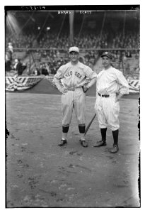 George H. Burns, Boston AL & Everett Scott, New York AL (baseball) LCCN2014715924