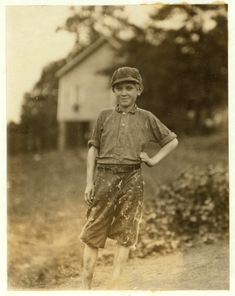 George Gray. Been spinning and doffing in the Arlington Mills 4 months. 60 cents a day. Mother said he is 12, neighbors said he is not 12. LOC nclc.02595