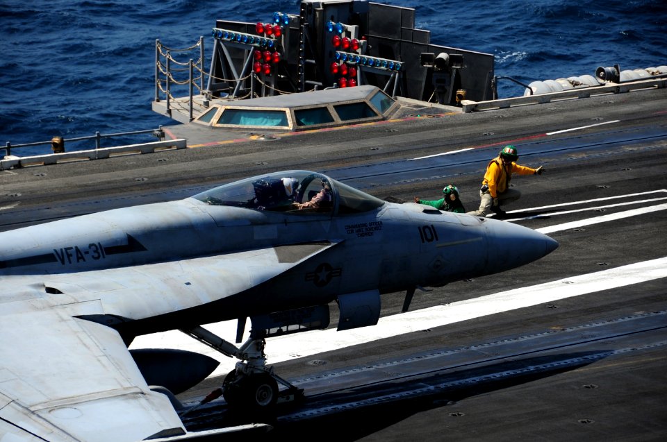 George H.W. Bush supports maritime security operations and theater security cooperation efforts in the US 5th Fleet area of responsibility 140911-N-CZ979-015