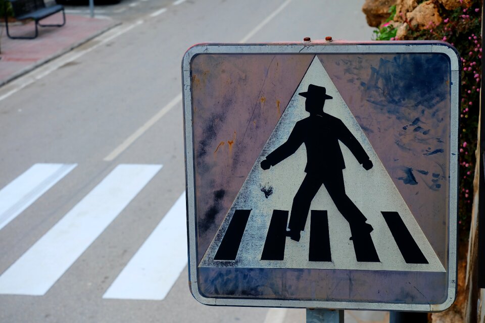 City road pedestrian