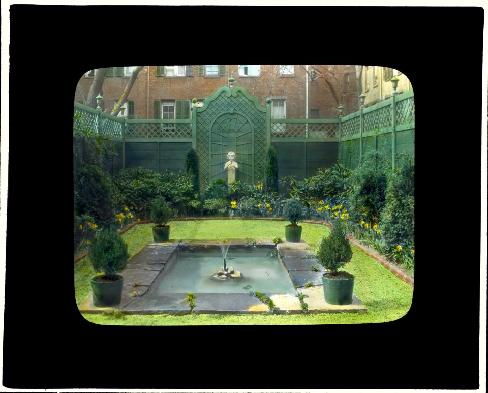 George Hoadly Ingalls house, 154 East 78th Street, New York, New York. View from terrace to garden LCCN2008675966