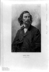 George Inness, half-length portrait, facing right) - engraved by T. Johnson LCCN89709639