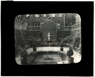 George Hoadly Ingalls house, 154 East 78th Street, New York, New York. View from terrace to garden LCCN2008675954
