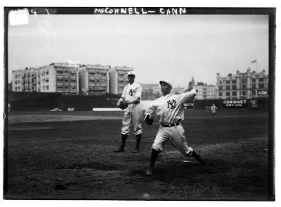George McConnell & Michael Cann, New York AL, at Hilltop Park, NY (baseball) LCCN2014690356