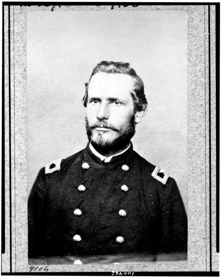 George R. Latham, Colonel, 5th W. Va. Cav., head-and-shoulders portrait, facing slightly left, in Union uniform LCCN90712464