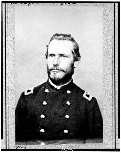 George R. Latham, Colonel, 5th W. Va. Cav., head-and-shoulders portrait, facing slightly left, in Union uniform LCCN90712464