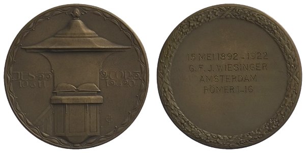 G.F.J. Wiesinger 30 jaar evangelisch luthers predikant, objectnr PA 1991