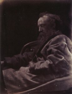 G.F. Watts profile, by Julia Margaret Cameron