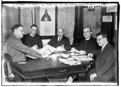 G.K. Stark, H.P. Dewey, W.C. Robertson, Fr. J.M. Peardon, Rabbi C.D. Matt LCCN2014718927