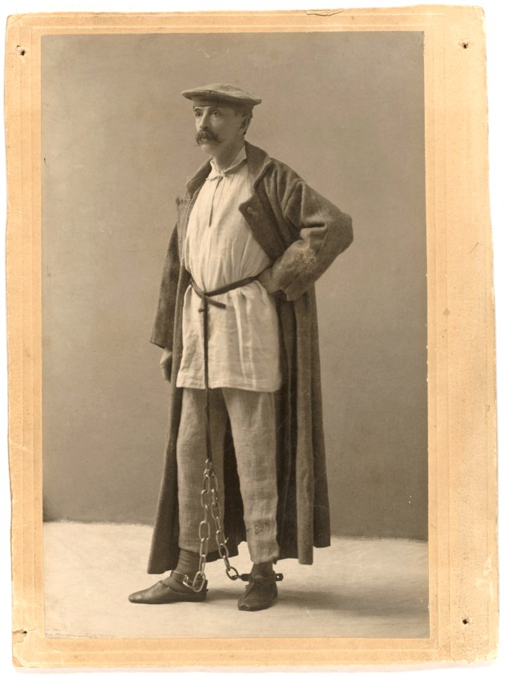 G.K. (i.e., George Kennan) in Siberian exile dress, each piece given by an exile from the dress he had worn LCCN99615539