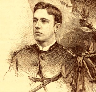 Gaade, JJA. 1ste luitenant. Geboren 20 maart 1864, gesneuveld 8 mei 1889 nabij Edi