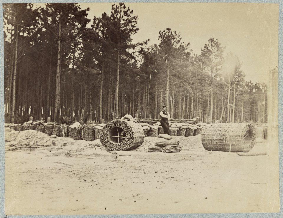 Gabions in Engineer Camp in front of Petersburg, Va LCCN2012649823