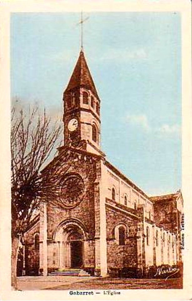 Gabarret (Landes) - église 1