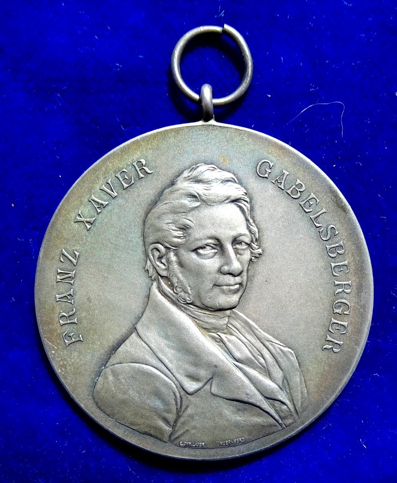 Gabelsberger Shorthand Silver Award Medal