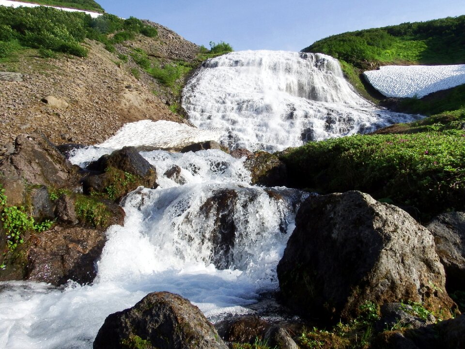 Mountain stream mountains landscape