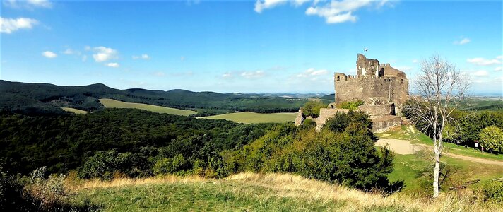 Ruin panoramic landscape