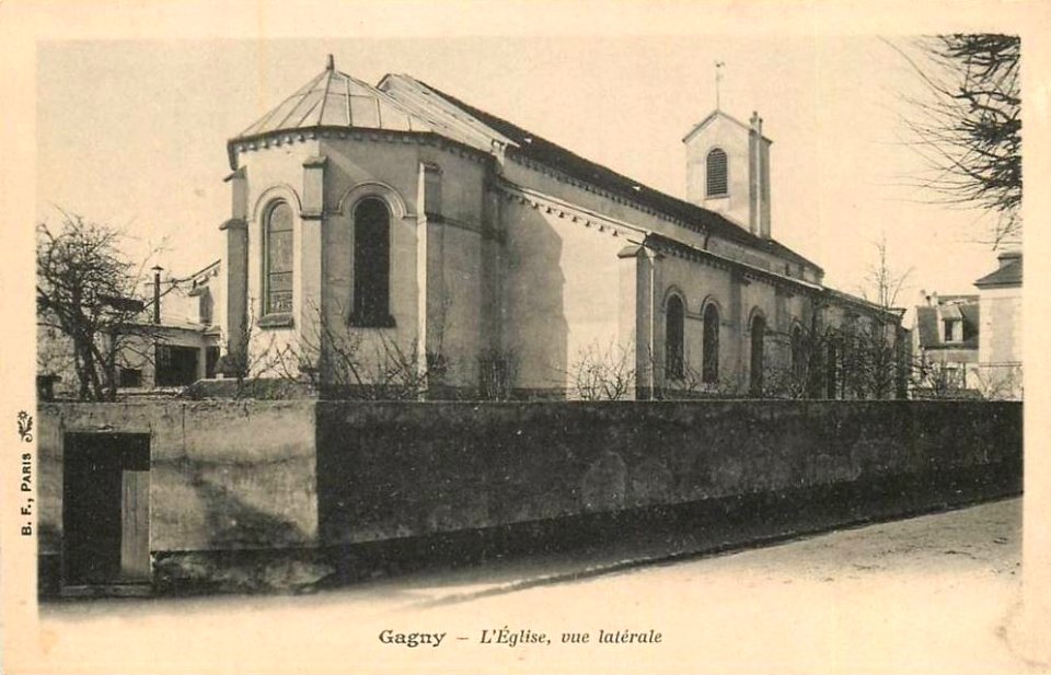 Gagny.Eglise, vue latérale