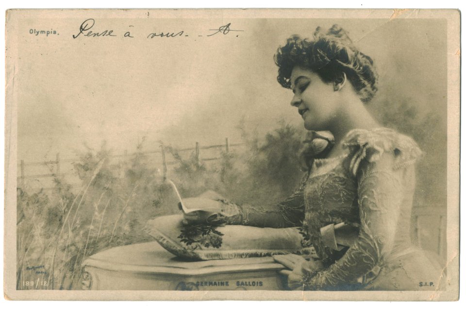 GALLOIS, Germaine SIP. 189-12. Photo Reutlinger