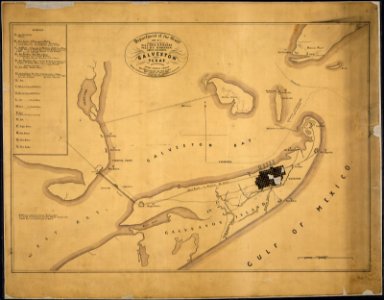 Galveston, Texas. . . Prepared by Order of Maj. Gen. N. P. Banks. Maj. D. C. Houston, Chief Engineers... Authorities... - NARA - 305663