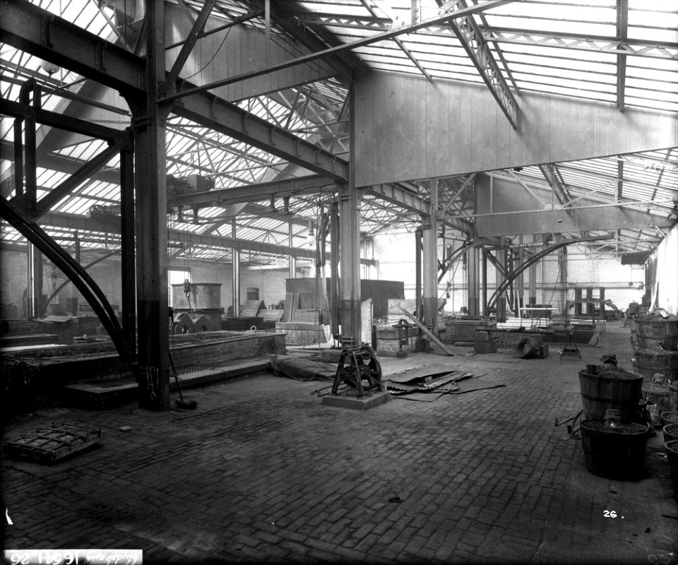 Galvanizing Shop at John Brown and Co Ltd, Clydebank, 1901 RMG G10571