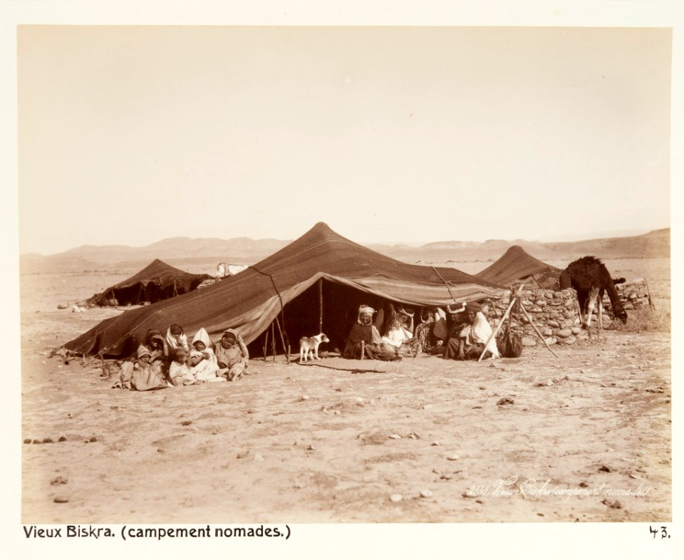 Gamla Biskra, nomadläger, Algeriet - Hallwylska museet - 107943