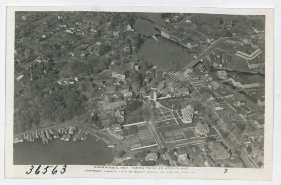 Gananoque Ontario from the Air (HS85-10-36563) original