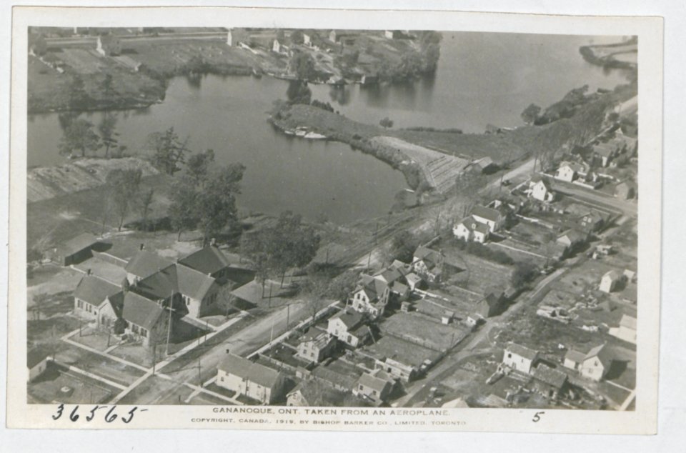 Gananoque Ontario from the Air (HS85-10-36565) original