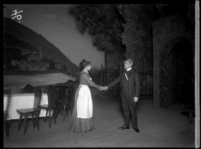 Gamla Heidelberg, Svenska teatern 1903. Föreställningsbild - SMV - SvT051