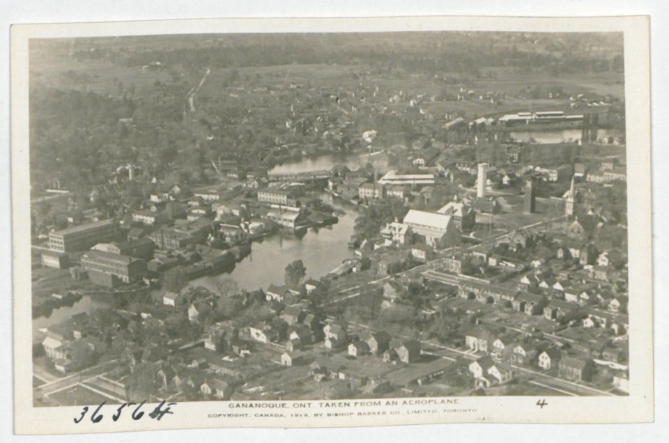 Gananoque Ontario from the Air (HS85-10-36564) original