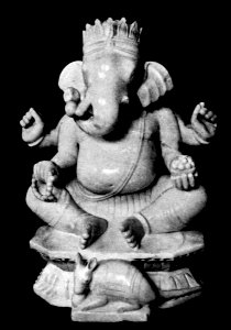 Ganesha, from a sculpture in the Victoria and Albert Museum